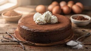 Torta di ricotta e cacao senza farina e senza burro semplice e cremosa