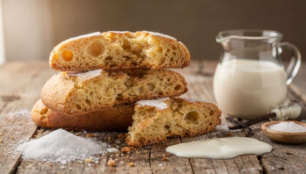 Biscotti alla panna friabili: impasto in una ciotola e pronti in 15 minuti