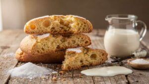 Biscotti alla panna friabili: impasto in una ciotola e pronti in 15 minuti