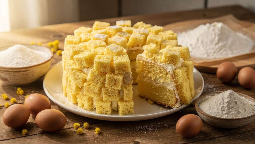 Torta mimosa per l'8 marzo: ricetta classica pronta in 40 minuti