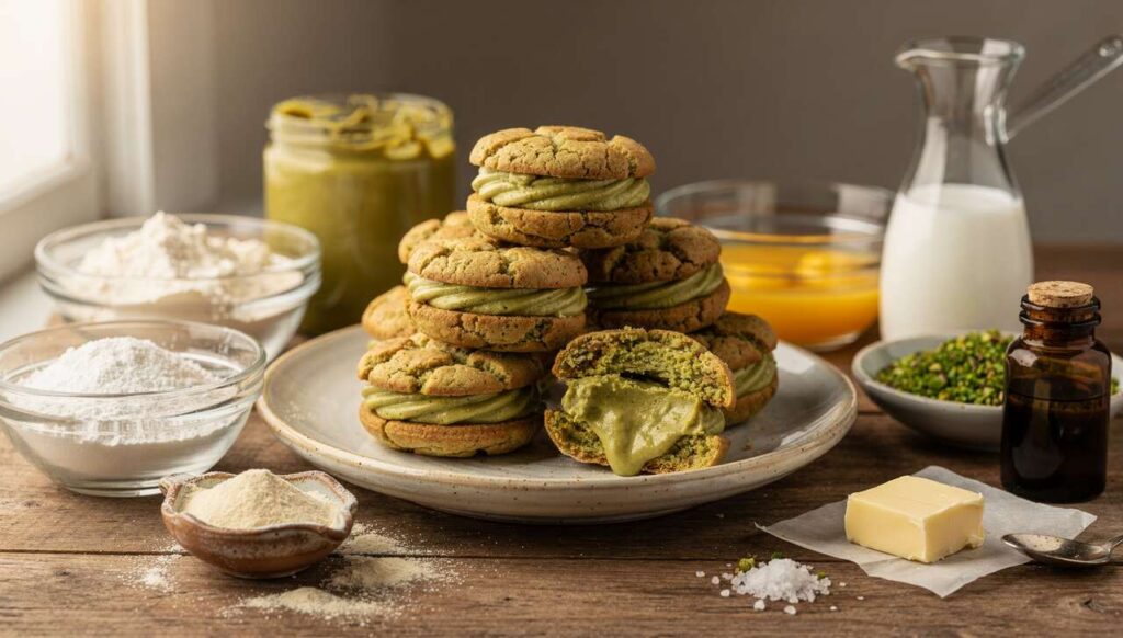 Pistacchiotti morbidi con cuore di crema: pronti in 30 minuti